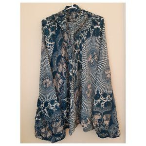 (J3) 100% Rayon Harem Pants w/ Elephant in Circle